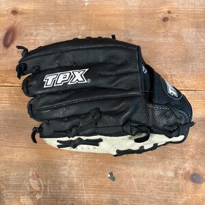 TPX Black and White Leather Baseball Glove size 12 Right Hand Throw